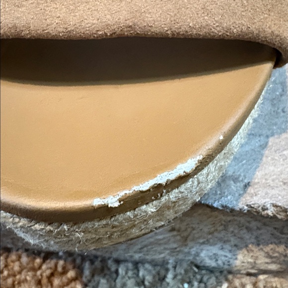 Ugg Brown Suede Wedge Sandals Women’s Size 6 - Picture 8 of 8